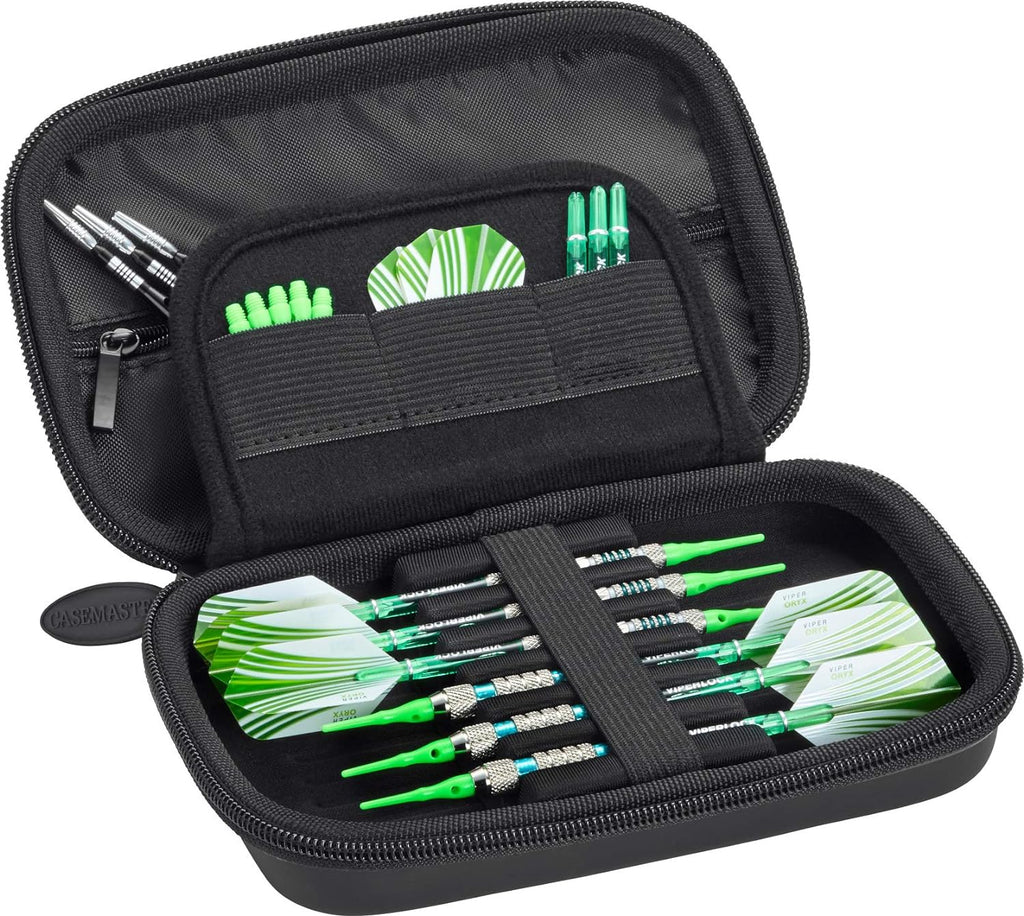 Sentinel Dart Case with Zipper - Holds 6 Darts - Tactech Foam Protection Green
